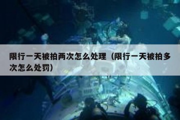 限行一天被拍两次怎么处理（限行一天被拍多次怎么处罚）