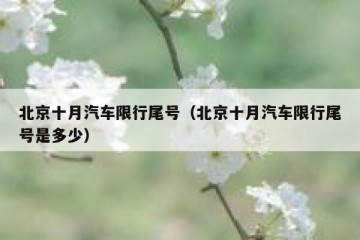 北京十月汽车限行尾号（北京十月汽车限行尾号是多少）