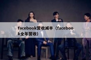 facebook营收减半（facebook全年营收）