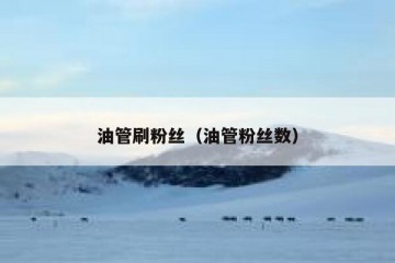 油管刷粉丝（油管粉丝数）