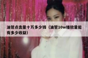 油管点击量十万多少钱（油管10w播放量能有多少收益）