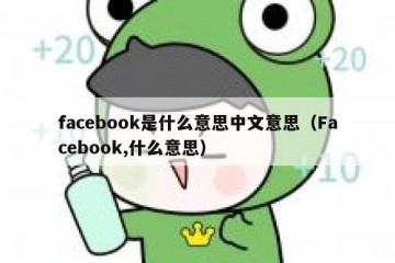 facebook是什么意思中文意思（Facebook,什么意思）