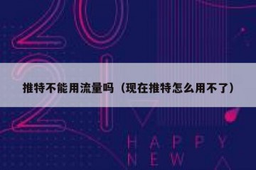 推特不能用流量吗（现在推特怎么用不了）