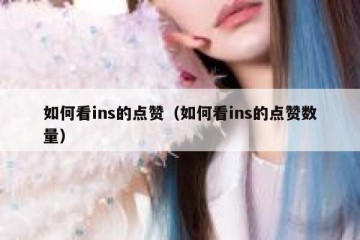 如何看ins的点赞（如何看ins的点赞数量）