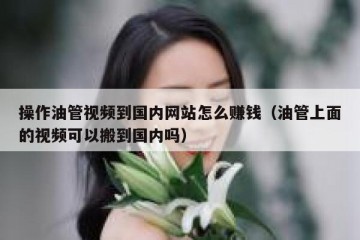 操作油管视频到国内网站怎么赚钱（油管上面的视频可以搬到国内吗）