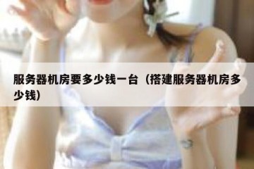 服务器机房要多少钱一台（搭建服务器机房多少钱）