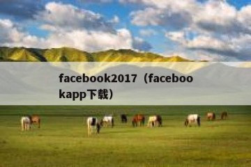 facebook2017（facebookapp下载）