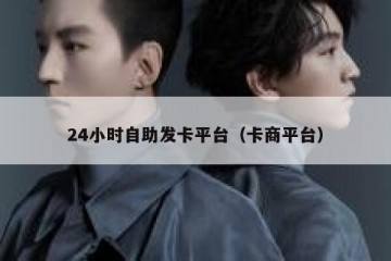 24小时自助发卡平台（卡商平台）