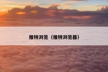 推特浏览（推特浏览器）