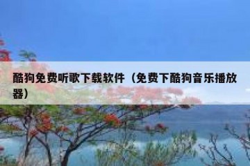 酷狗免费听歌下载软件（免费下酷狗音乐播放器）