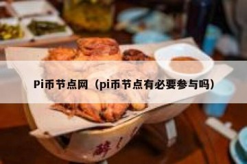 Pi币节点网（pi币节点有必要参与吗）