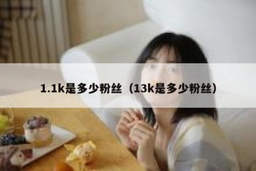 1.1k是多少粉丝（13k是多少粉丝）