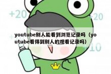 youtube别人能看到浏览记录吗（youtube看得到别人的观看记录吗）