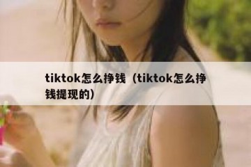 tiktok怎么挣钱（tiktok怎么挣钱提现的）