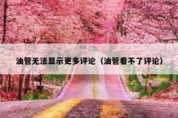 油管无法显示更多评论（油管看不了评论）
