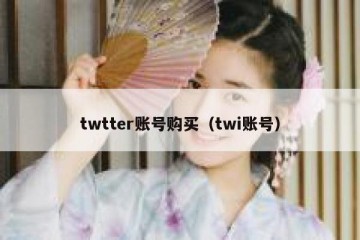 twtter账号购买（twi账号）