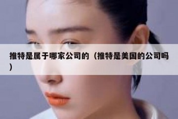 推特是属于哪家公司的（推特是美国的公司吗）