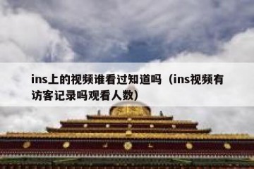 ins上的视频谁看过知道吗（ins视频有访客记录吗观看人数）