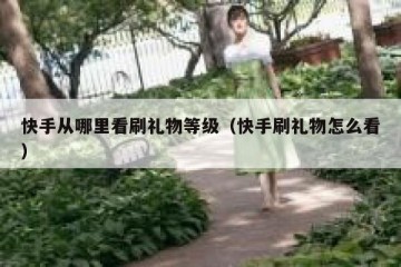 快手从哪里看刷礼物等级（快手刷礼物怎么看）