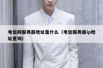 电信网服务器地址是什么（电信服务器ip地址查询）
