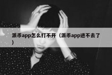 派币app怎么打不开（派币app进不去了）
