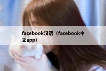 facebook汉语（facebook中文app）