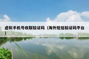 虚拟手机号收取验证码（海外短信验证码平台）