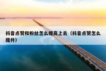 抖音点赞和粉丝怎么提高上去（抖音点赞怎么提升）