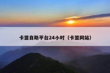 卡盟自助平台24小时（卡盟网站）