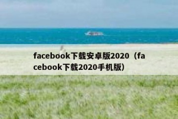 facebook下载安卓版2020（facebook下载2020手机版）
