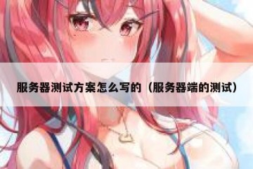 服务器测试方案怎么写的（服务器端的测试）