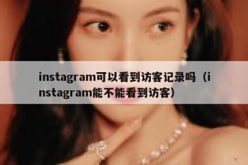 instagram可以看到访客记录吗（instagram能不能看到访客）