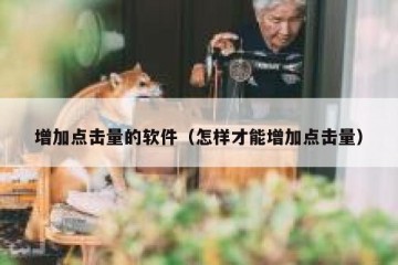 增加点击量的软件（怎样才能增加点击量）