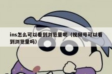 ins怎么可以看到浏览量呢（视频号可以看到浏览量吗）