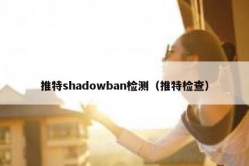推特shadowban检测（推特检查）