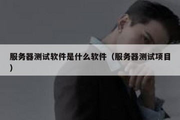 服务器测试软件是什么软件（服务器测试项目）