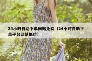 24小时自助下单网站免费（24小时自助下单平台网站低价）