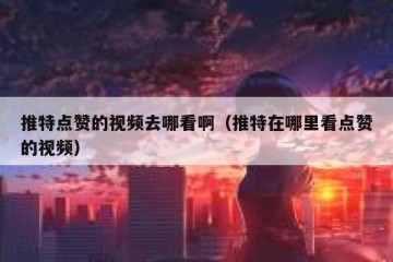 推特点赞的视频去哪看啊（推特在哪里看点赞的视频）
