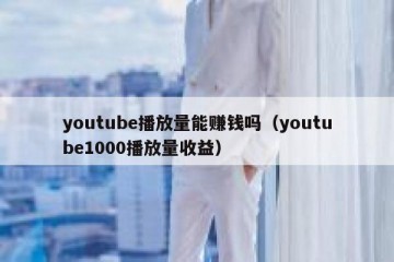 youtube播放量能赚钱吗（youtube1000播放量收益）