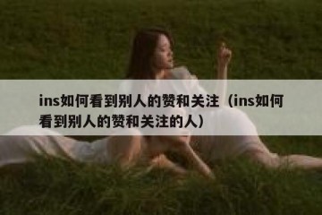 ins如何看到别人的赞和关注（ins如何看到别人的赞和关注的人）
