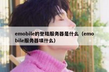 emobile的登陆服务器是什么（emobile服务器填什么）