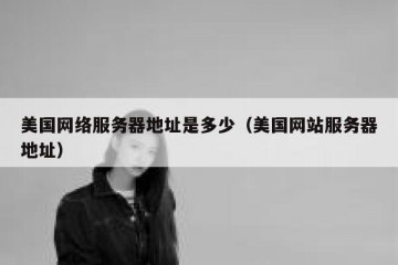 美国网络服务器地址是多少（美国网站服务器地址）
