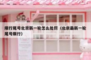 限行尾号北京新一轮怎么处罚（北京最新一轮尾号限行）
