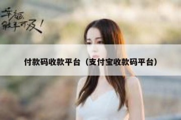 付款码收款平台（支付宝收款码平台）