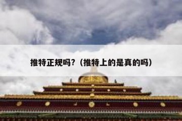 推特正规吗?（推特上的是真的吗）