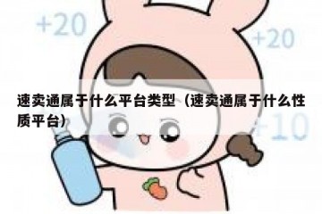 速卖通属于什么平台类型（速卖通属于什么性质平台）