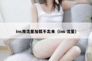 ins用流量加载不出来（ins 流量）