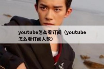 youtube怎么看订阅（youtube怎么看订阅人数）