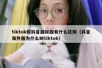 tiktok和抖音国际版有什么区别（抖音海外版为什么叫tiktok）