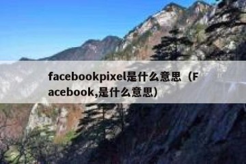 facebookpixel是什么意思（Facebook,是什么意思）